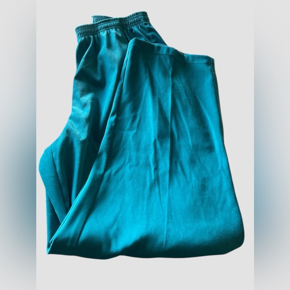 Women’s KORET Zanzibar Stretch Pull On Teal Pants Size 12 Vintage NWOT - Picture 6 of 6